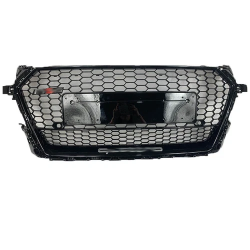 For Audi TT 2015 - 2018 TTS TTRS Style Front Bumper Grille Gloss Black Honeycomb - Foto 2 di 4