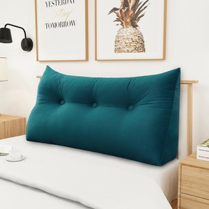 teal backrest pillow