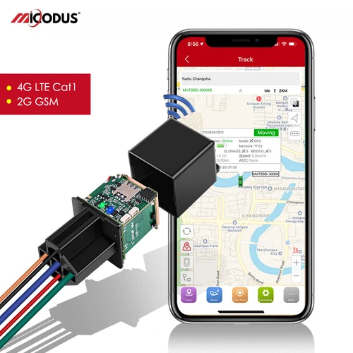 4G Relay GPS Tracker Car Motorcycle Relay GPS MiCODUS MV730G Cut Fuel ACC Alarm