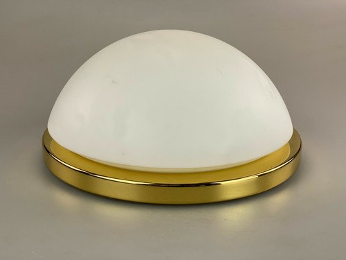 70er Jahre Limburg Glashütte Plafoniere Deckenlampe Glas Space Design Lampe 70s - Picture 2 of 12