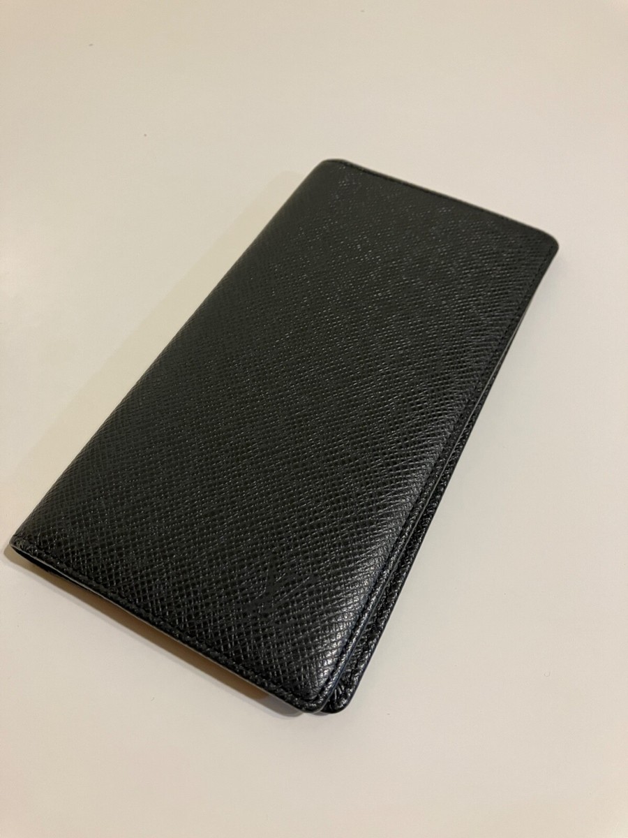 louis vuitton long wallet taiga leather BRAZZA WALLET