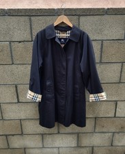 Burberry Made In England Markfeild Reincoat Black Womens Size 14