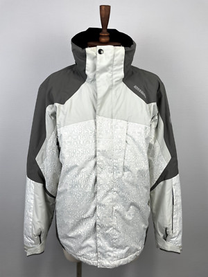 Rossignol Performance 5000 White Monogram Print Men's Ski Jacket Sz EU L US M