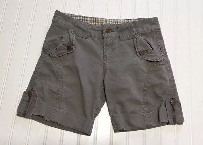 JOYX Womens  Gray Casual Cuffed Shorts 29X6.5 