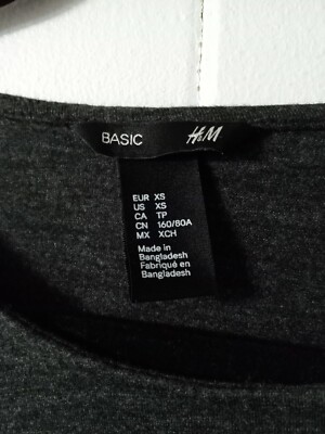 H&M Women Grey Dress Size XS | eBay