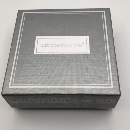 Liz Claiborne Marcasite Rhinestone Silver Plated Necklace & Earrings NIB - Picture 4 of 4