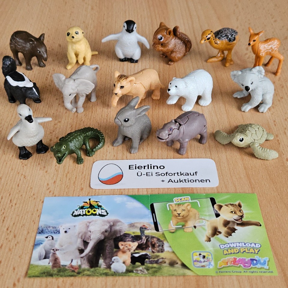 NEW KINDER SURPRISE SET Baby Natoons 2025 Animal Cubs Puppys 1.3 ...