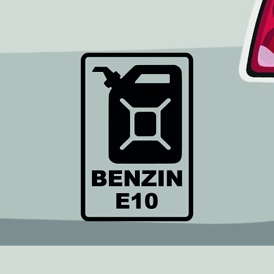 Benzin E10 Aufkleber Petrol Sticker Tankstelle Sprit Auto Bike Decal Vinyl Gas