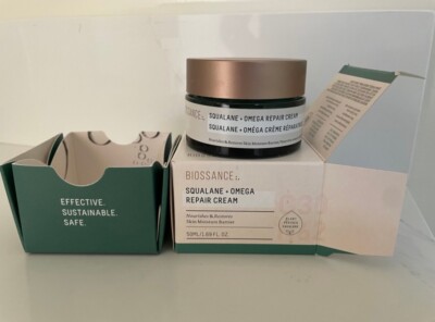 Biossance Squalane + Omega Repair Cream 1.69oz 50ml Deep Moisturizer New In Box