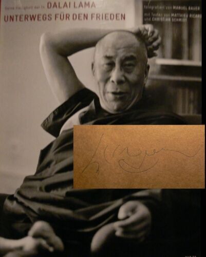 Dalai Lama signiert Buch Original Nobelpreis Unterschrift Signed Autogramm - Bild 1 von 9