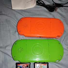 PXP3 Slim Video Game Console Handheld System 16 Bit Lot x2 Games Sonic Mario