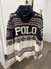 Polo Ralph Lauren Men's Logo Wool-Blend Shawl-Collar Cardigan Size XL