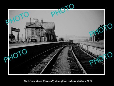 Port Issac Road Cornwall The Railway Station c1950 Old Large Historic Photo
