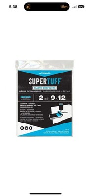 Trimaco SuperTuff 2 mil Plastic Dropcloth 9-feet x 12-feet