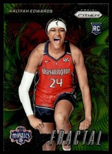 2024-25 Panini Prizm WNBA Fractal Aaliyah Edwards Washington Mystics #5