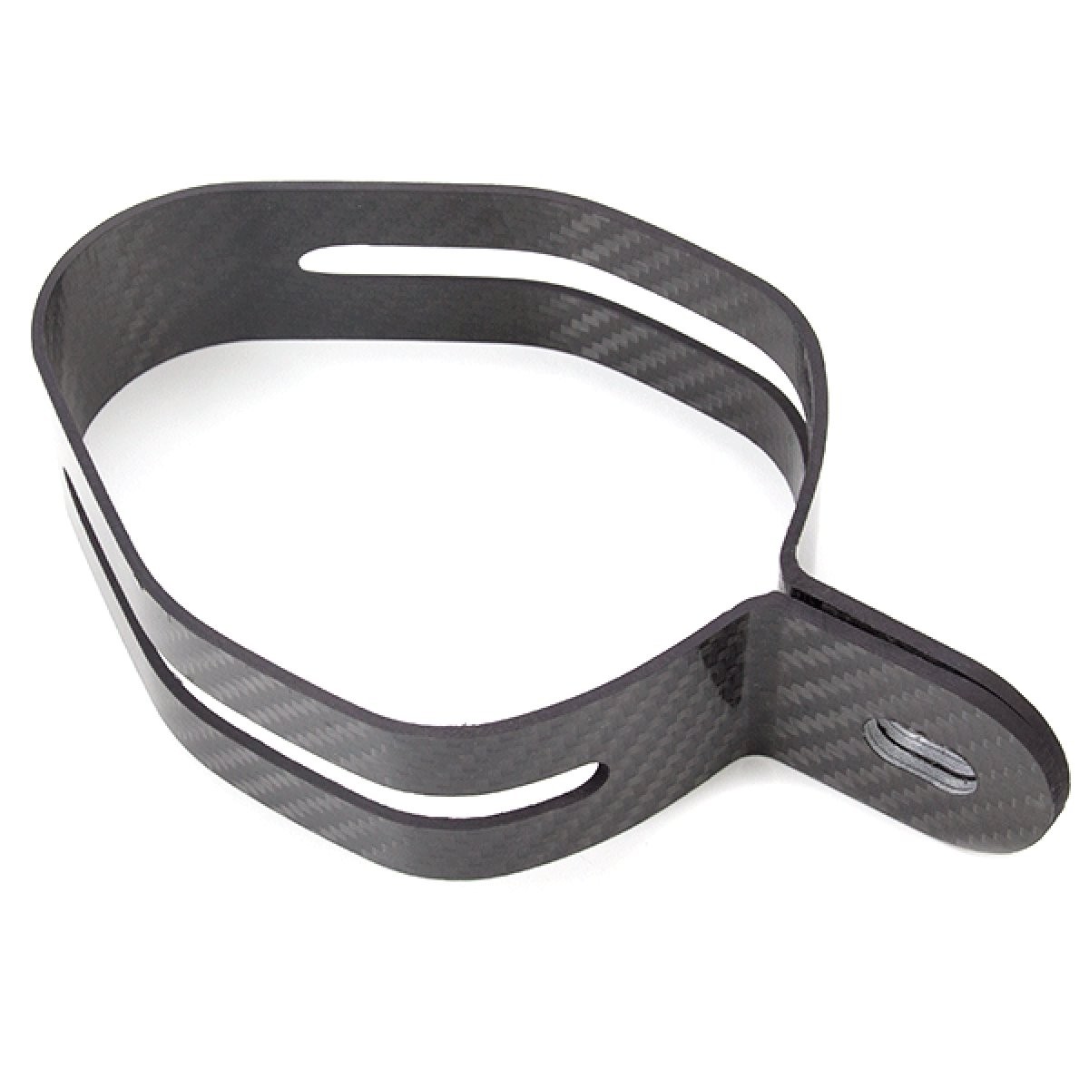 Lextek Carbon Fibre Exhaust Silencer Strap Hexagonal Easy Installation Black