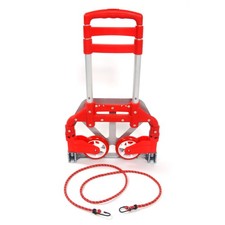 Portable Aluminum Folding Cart Dolly Hand Truck Trolley Red