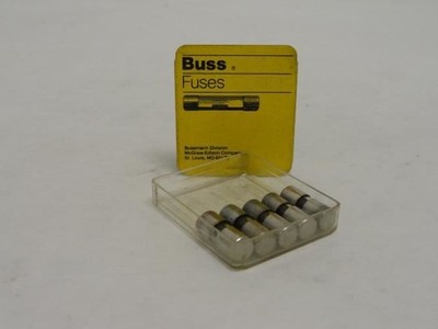205678 New In Box; Bussmann AGA 2 Box-5; Fast Acting Glass Fuse 2A; 125VAC