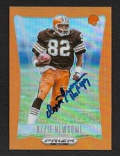 Ozzie Newsome Autograph Auto 2024 Panini Prizm Deca Orange Prizm Card #41/49