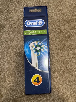 Oral-B Cross Action Replacement Toothbrush Heads Value Pack 4 Count Original