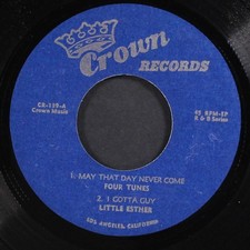 FOUR TUNES, JIMMY NELSON, LITTLE ESTHER: bad habit blues CROWN 7