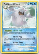 Abomasnow 12/100 Rare Stormfront Pokemon Lightly Played