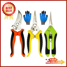 Pruning Shears, 4 Pack Garden Shears with Gardening gloves, Clippers Handheld