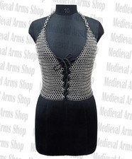 Medieval Chainmail Top Aluminum Butted 10mm Ring Handmade Costume Halloween Gift
