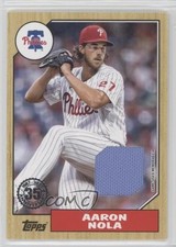 2022 Topps Series 2 1987 Topps Baseball Relics Aaron Nola #87BR-AN 2k3