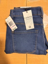 Curve Appeal Women's Skinny Jeans Denim Blue New With Tags Size 6/28