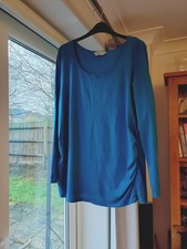 Dorothy Perkins Teal Maternity Long Sleeve Top, Size 18, Used