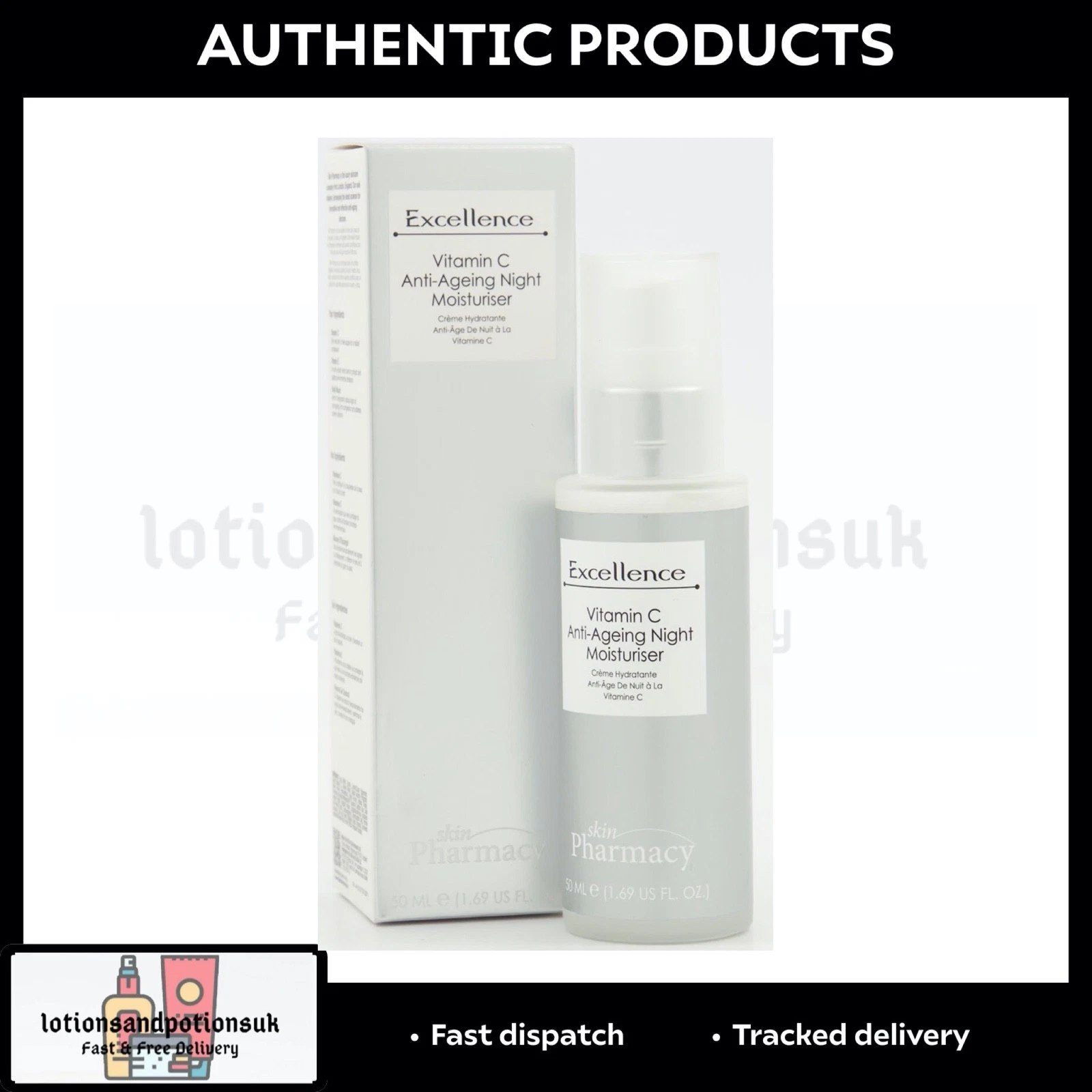 Skin Pharmacy Vitamin C Anti Ageing Moisturiser 50ml - New and Boxed