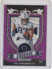 2021 Panini Prizm Draft Picks Collegiate #173 Pat Freiermuth Purple Wave
