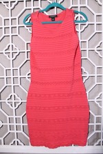 Lauren Ralph Lauren Dress Womens S Pink Viscose Nylon Pullover Shift Pencil