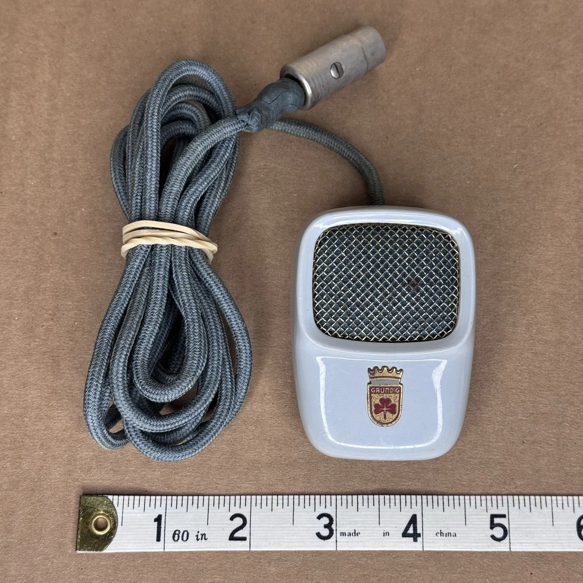 Microphone ancien Grundig GDM 317 vintage rétro rare collection audio allemand - Collection