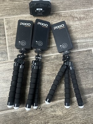 Pixem Beacon Set of 3 w/ Tripods & Charger