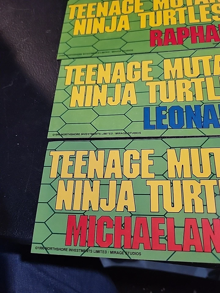 (5) PEGATINA PARA PARACHOQUES TEENAGE MUTANT NINJA TURTLES TMNT LA PELÍCULA LEO DON RAPH MIKE Foto 4 de 4