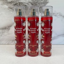 Bath  Body Works Winter Candy Apple Fine Fragrance Mist 8oz Set of 3 New