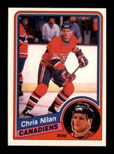 1984 O-Pee-Chee #268 Chris Nilan NM/NM+ X3007675