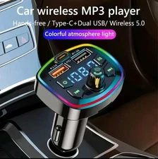 Bluetooth Car FM Transmitter MP3 Player Hands free Radio Adapter Kit USB Charger