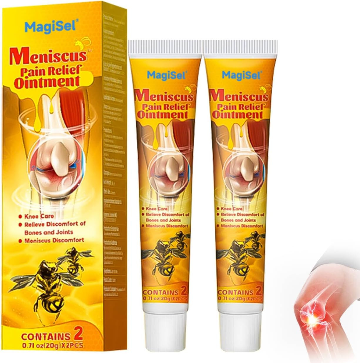 Crema Articolare Veleno D'api 2 Pezzi Trattamento Benessere Corpo