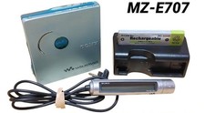 SONY MZ-E707 MD Walkman MDLP Portable MiniDisc Player Tested Remote Charger