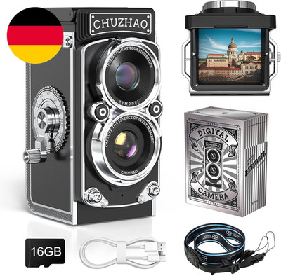 Retro Mini Digitalkamera, CHUZHAO 1080P FHD Video 12MP Autofokus Retro Kamera Mi