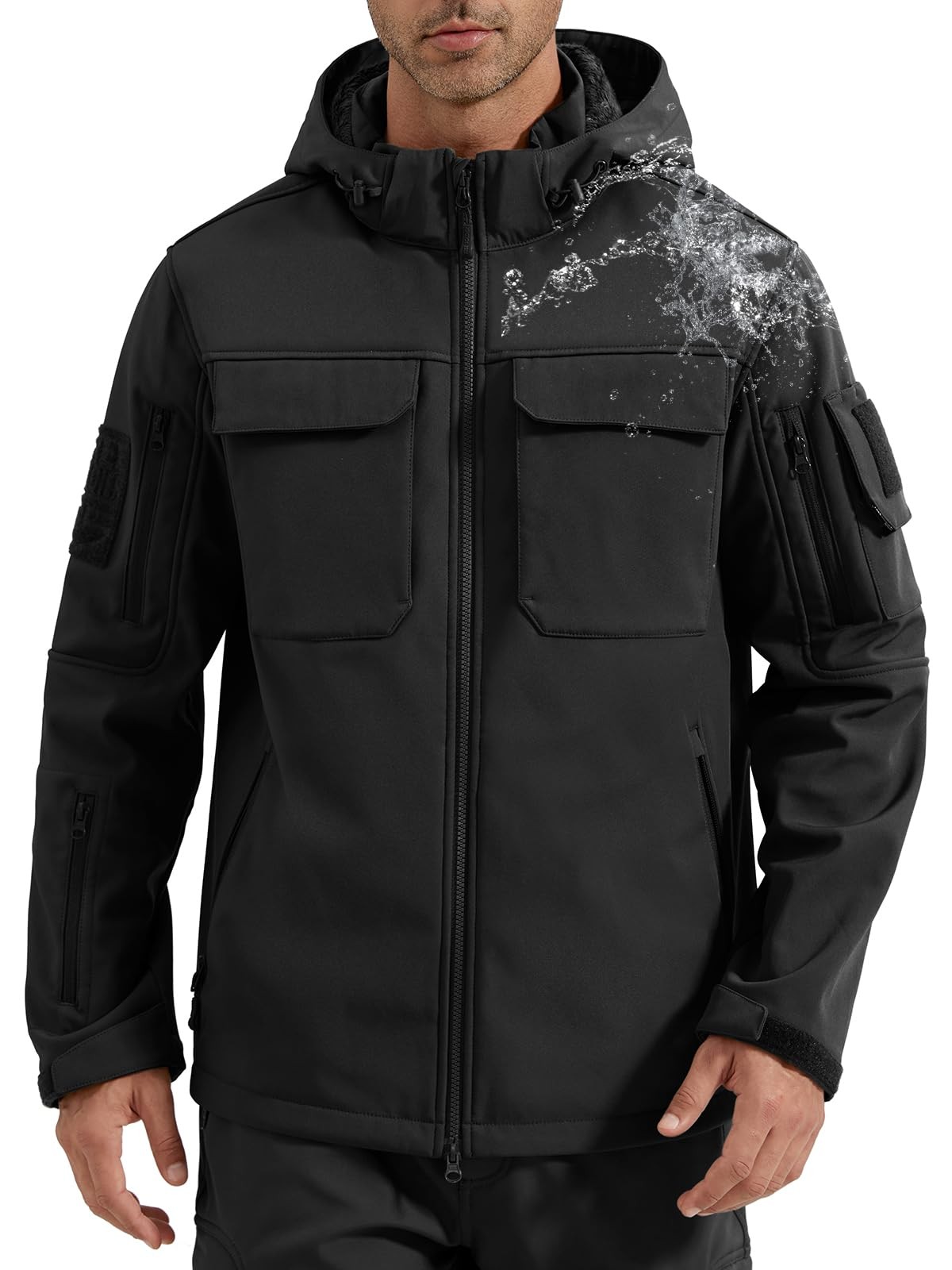Fleece Lined Outdoor Jacket Tactica...