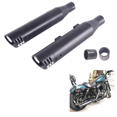 #ad Black 3quot; Slip on Mufflers Exhaust for Harley Sportster XL 883 1200 2014 2022 $145.59
