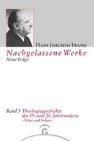 Theologiegeschichte Des 19. Und 20. Jahrhunderts Hans Joachim Iwand