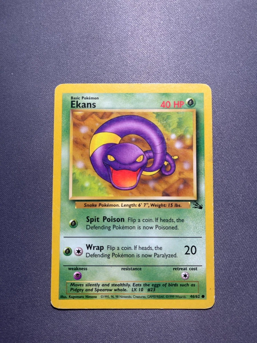 Ekans Pokemon Card
