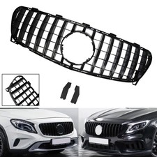 Schwarz Glanz Frontgrill Kühlergitter für Mercedes-Benz GLA-Klasse X156 2017-up Schwarz Glanz Frontgrill Kühlergitter für Mercedes-Benz GLA-Klasse X156 2017-up