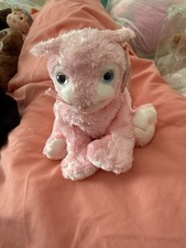 😻 CARNATION 😻 2002 Ty Beanie Babies Fuzzy Light Pink CAT Baby *MWMT*