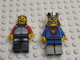 Lego Knights Kingdom I: King Leo W/ Horse Crown Window 6098 6091 cas035 cas037